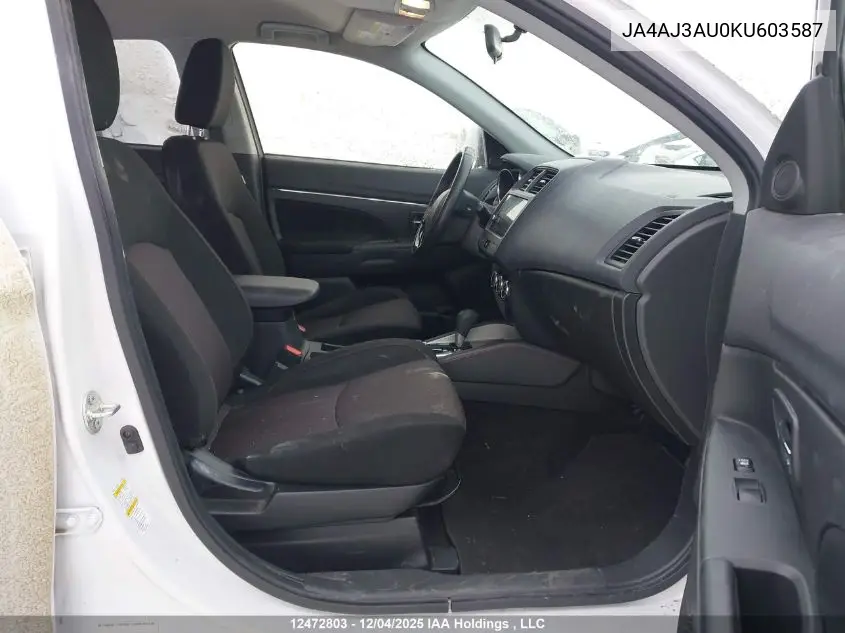 JA4AJ3AU0KU603587 2019 Mitsubishi Rvr Se