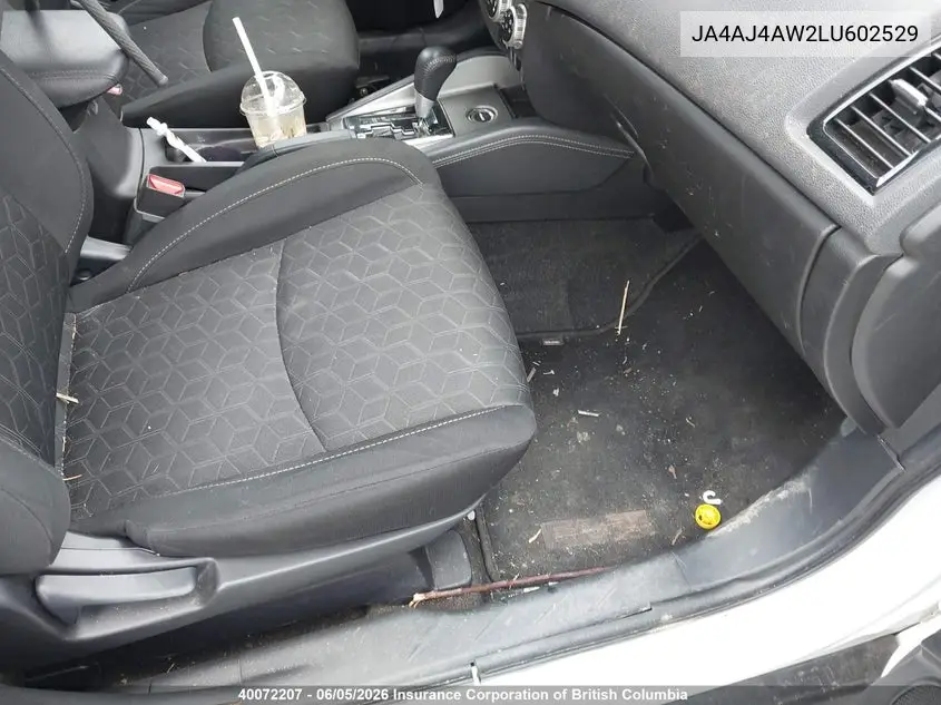 2020 Mitsubishi Rvr VIN: JA4AJ4AW2LU602529 Lot: 40072207