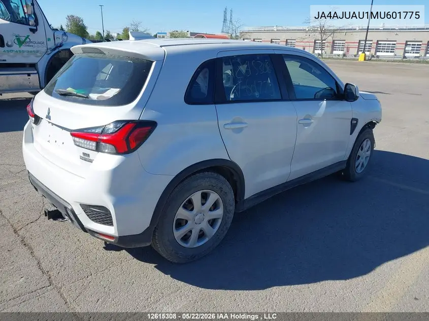 2021 Mitsubishi Rvr VIN: JA4AJUAU1MU601775 Lot: 12615308