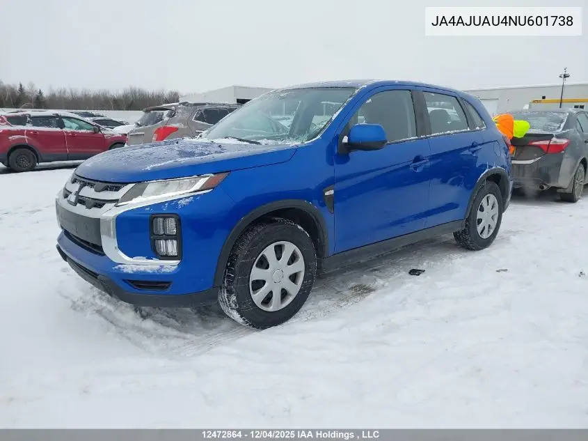 JA4AJUAU4NU601738 2022 Mitsubishi Rvr Es