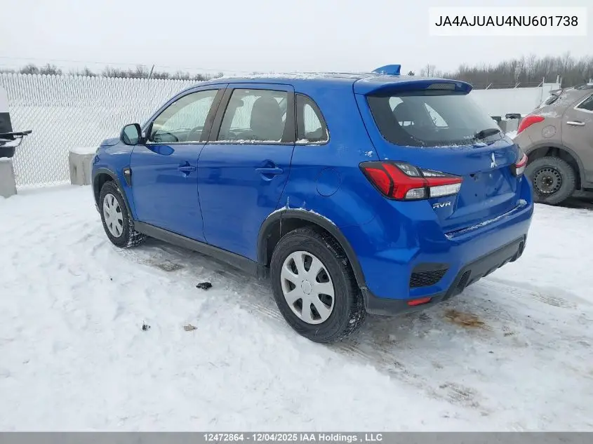 JA4AJUAU4NU601738 2022 Mitsubishi Rvr Es