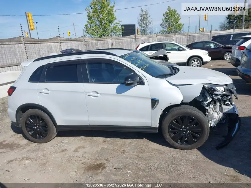 2022 Mitsubishi Rvr Gt/Le/Se/Sel VIN: JA4AJVAW8NU605394 Lot: 12620536