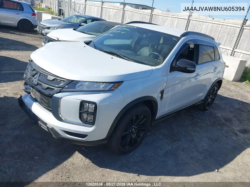 2022 Mitsubishi Rvr Gt/Le/Se/Sel VIN: JA4AJVAW8NU605394 Lot: 12620536