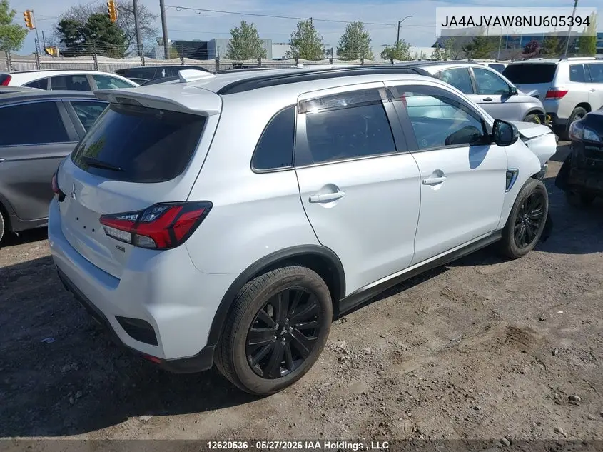 2022 Mitsubishi Rvr Gt/Le/Se/Sel VIN: JA4AJVAW8NU605394 Lot: 12620536
