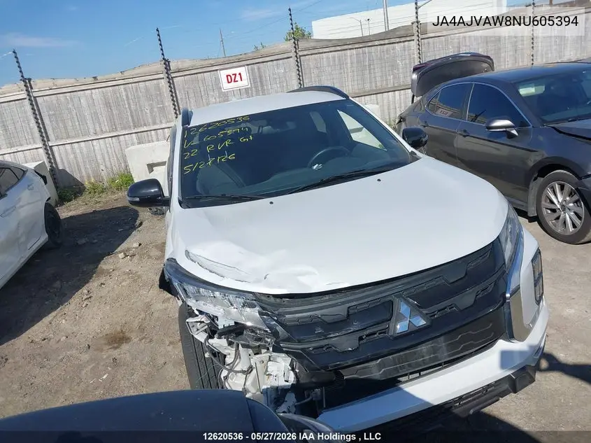 2022 Mitsubishi Rvr Gt/Le/Se/Sel VIN: JA4AJVAW8NU605394 Lot: 12620536