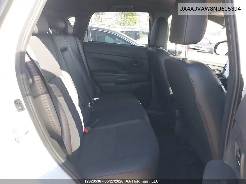 2022 Mitsubishi Rvr Gt/Le/Se/Sel VIN: JA4AJVAW8NU605394 Lot: 12620536