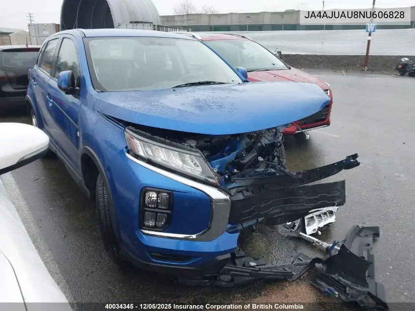 JA4AJUAU8NU606828 2022 Mitsubishi Rvr Es