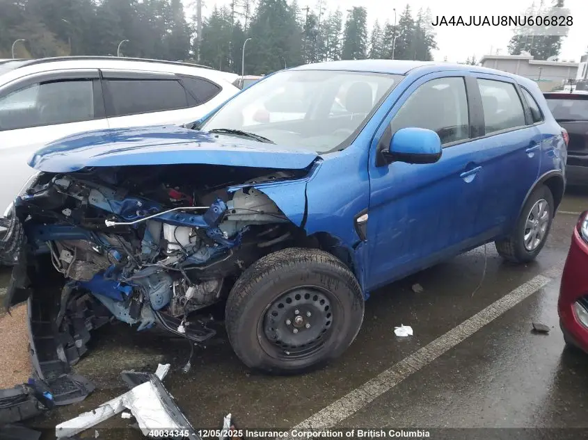 JA4AJUAU8NU606828 2022 Mitsubishi Rvr Es
