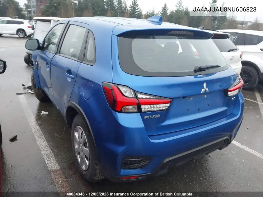 JA4AJUAU8NU606828 2022 Mitsubishi Rvr Es
