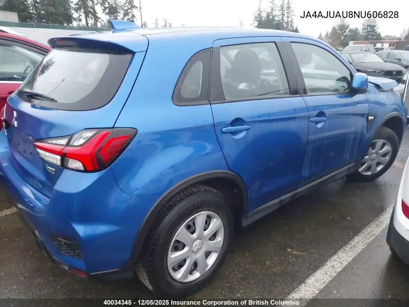 JA4AJUAU8NU606828 2022 Mitsubishi Rvr Es