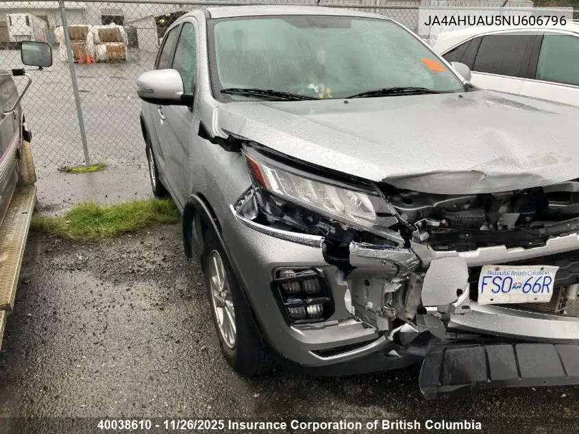 JA4AHUAU5NU606796 2022 Mitsubishi Rvr
