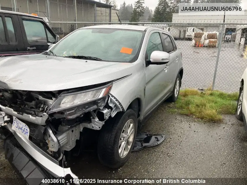 JA4AHUAU5NU606796 2022 Mitsubishi Rvr