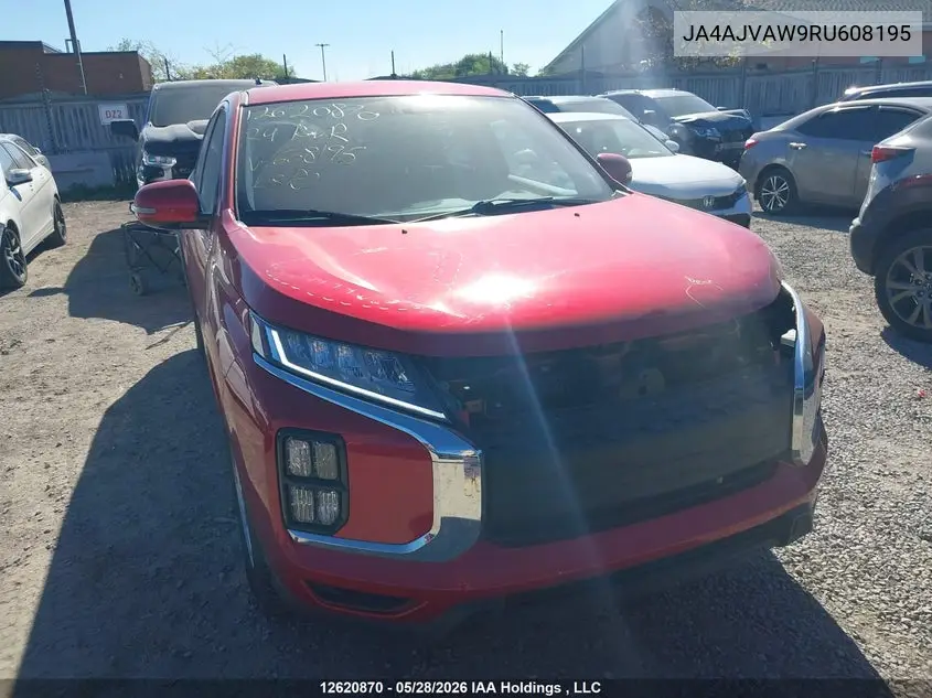 2024 Mitsubishi Rvr Se/Sel/Noir/Gt VIN: JA4AJVAW9RU608195 Lot: 12620870