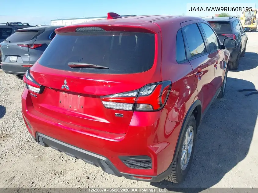 2024 Mitsubishi Rvr Se/Sel/Noir/Gt VIN: JA4AJVAW9RU608195 Lot: 12620870
