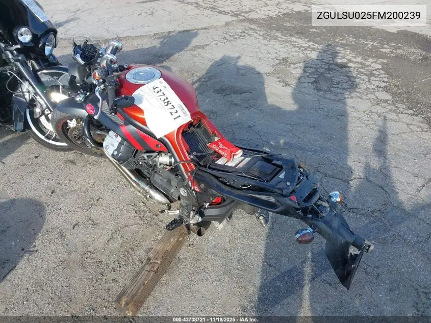 ZGULSU025FM200239 2015 Moto Guzzi Griso 1200 8V