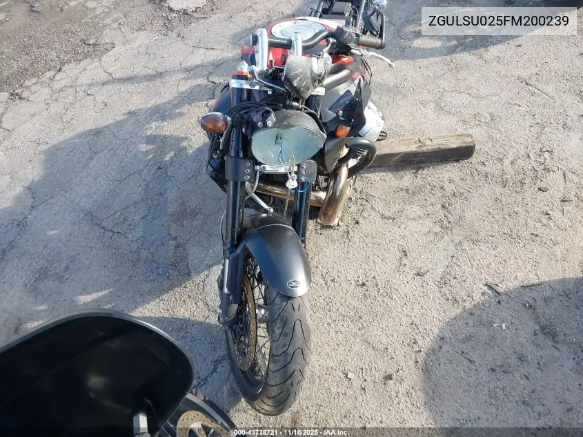 ZGULSU025FM200239 2015 Moto Guzzi Griso 1200 8V