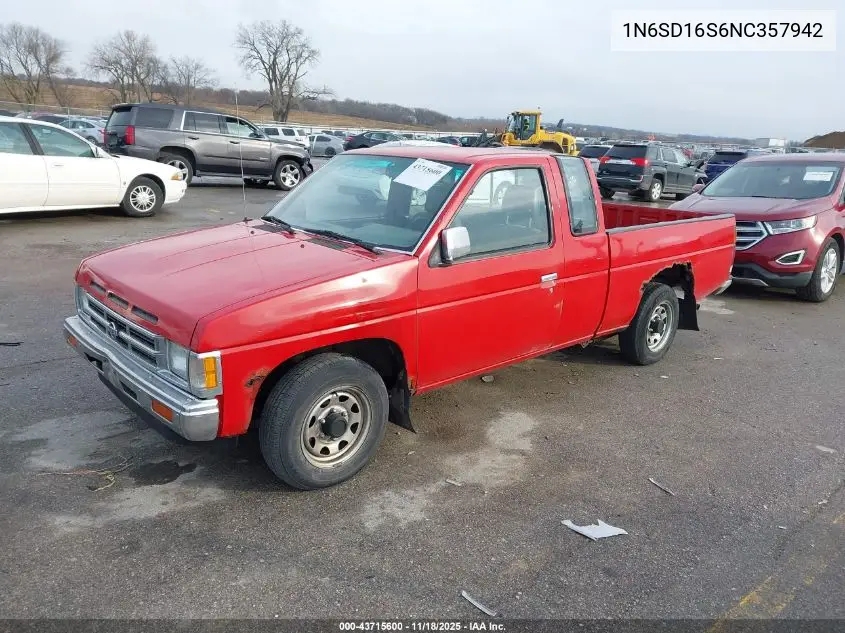 1N6SD16S6NC357942 1992 Nissan Truck King Cab