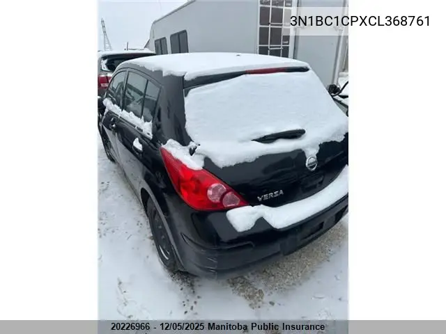 3N1BC1CPXCL368761 2012 Nissan Versa 1.8 Sl