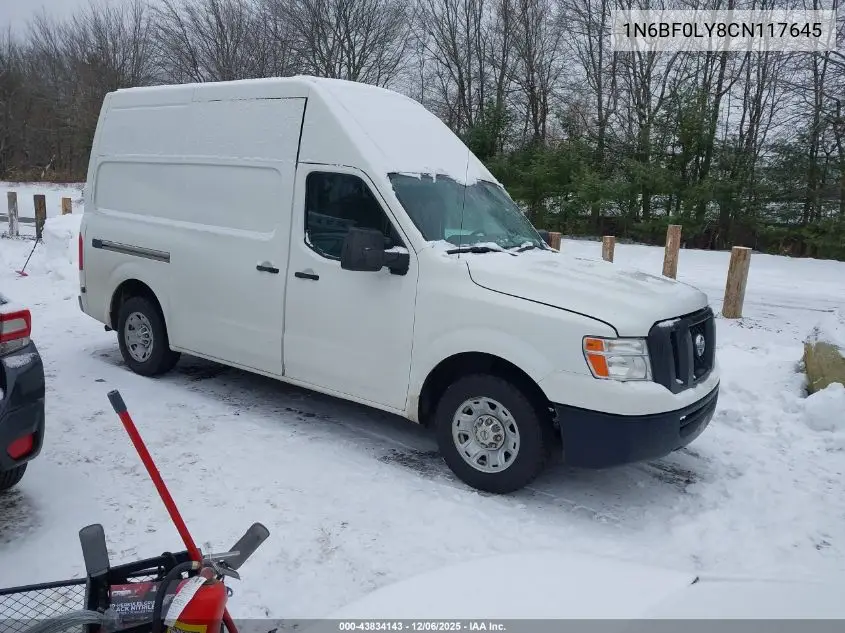 1N6BF0LY8CN117645 2012 Nissan Nv 2500 Nv2500 Hd S V6