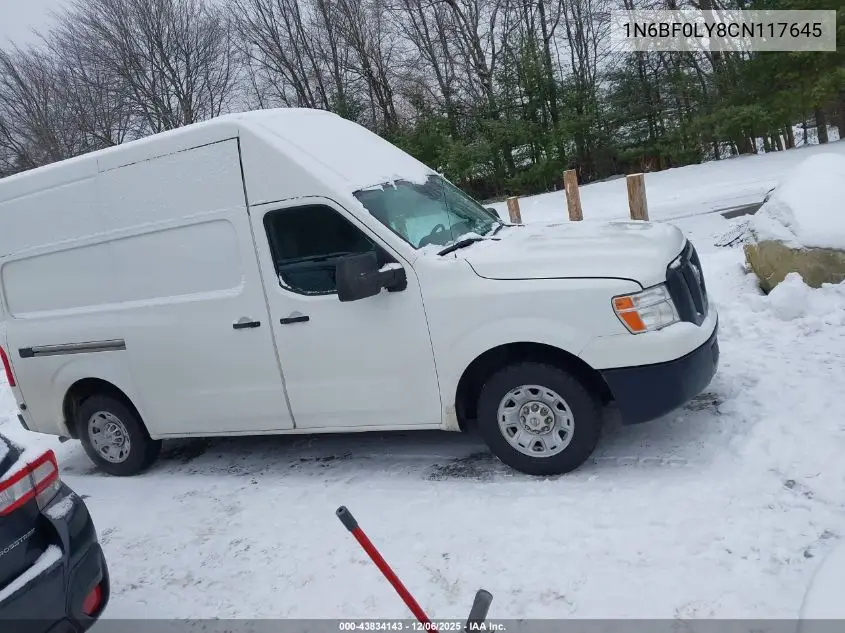 1N6BF0LY8CN117645 2012 Nissan Nv 2500 Nv2500 Hd S V6