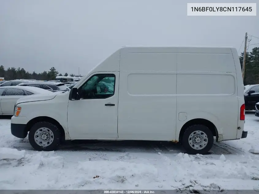 1N6BF0LY8CN117645 2012 Nissan Nv 2500 Nv2500 Hd S V6
