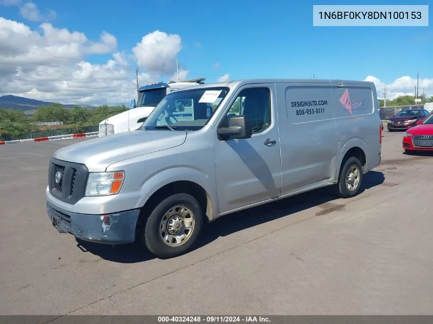 1N6BF0KY8DN100153 2013 Nissan Nv Cargo Nv2500 Hd S V6