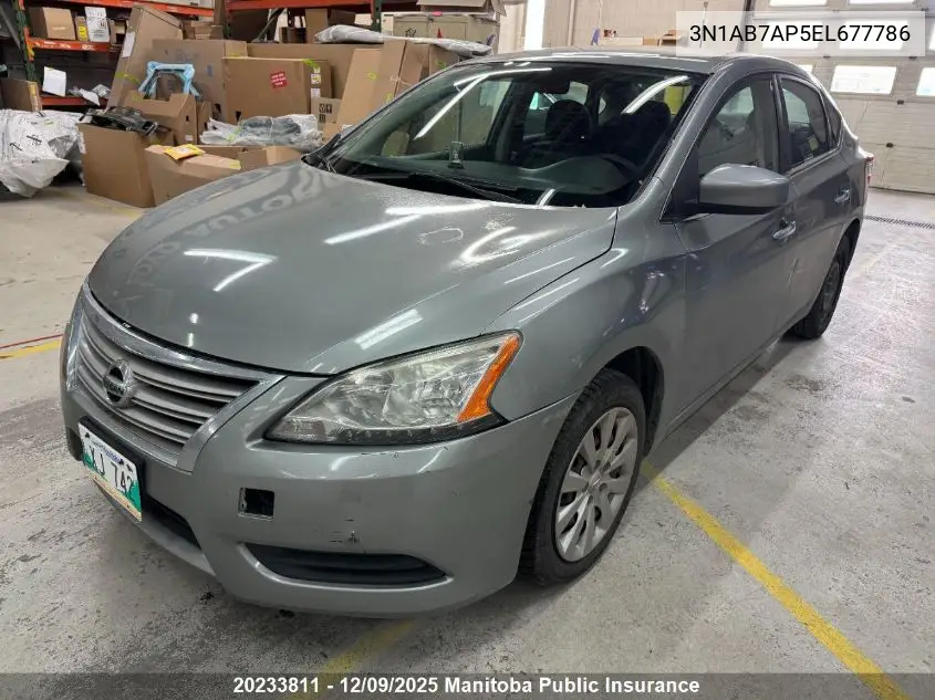 3N1AB7AP5EL677786 2014 Nissan Sentra 1.8 S