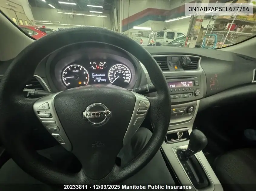 3N1AB7AP5EL677786 2014 Nissan Sentra 1.8 S
