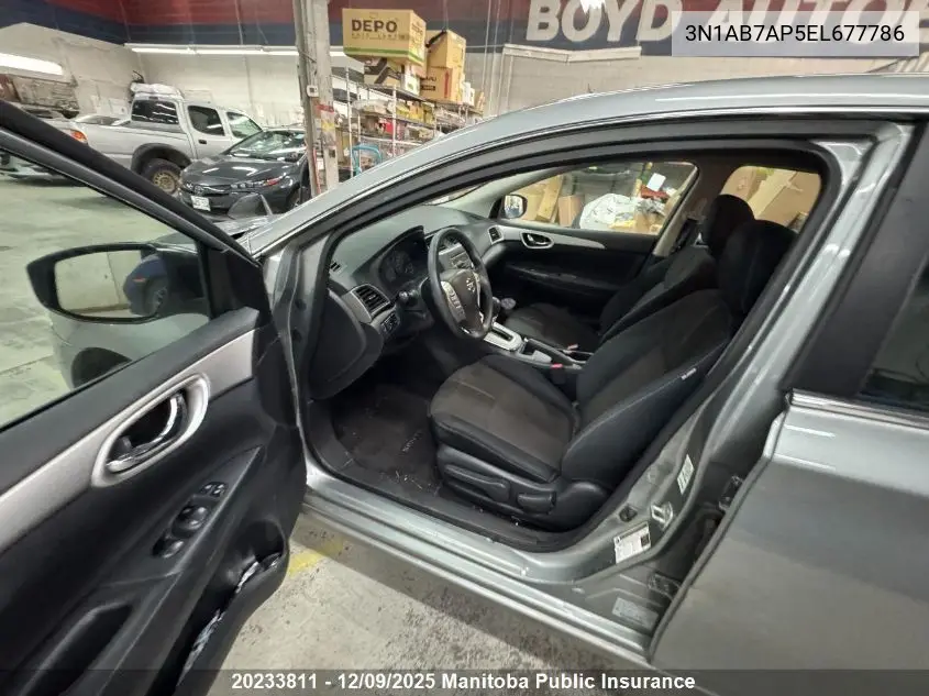 3N1AB7AP5EL677786 2014 Nissan Sentra 1.8 S