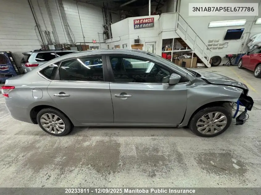 3N1AB7AP5EL677786 2014 Nissan Sentra 1.8 S
