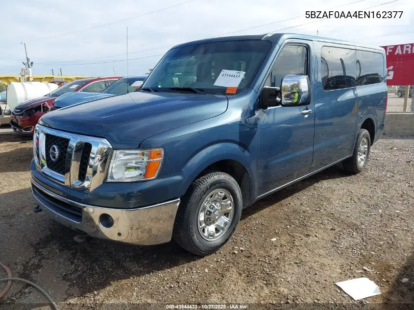 5BZAF0AA4EN162377 2014 Nissan Nv Passenger Nv3500 Hd Sl V8