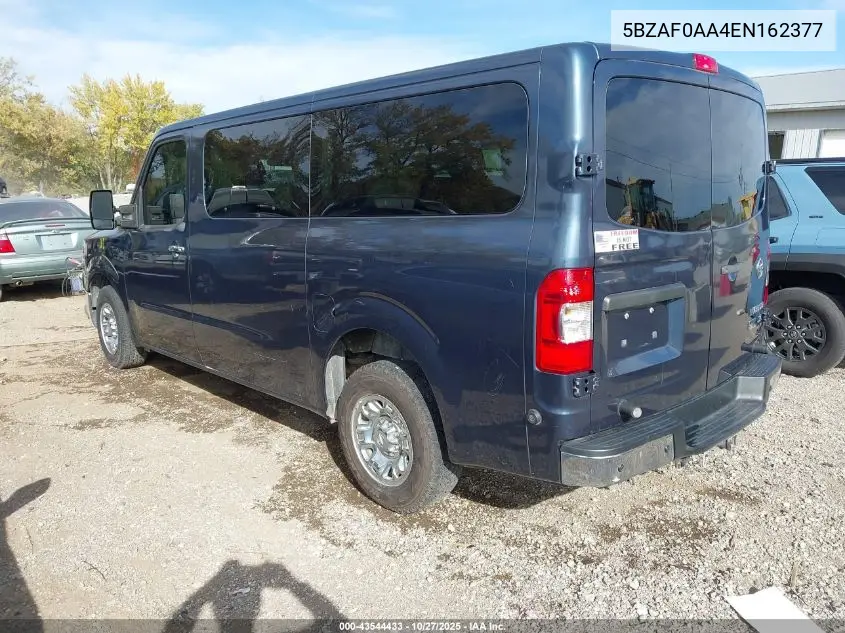 5BZAF0AA4EN162377 2014 Nissan Nv Passenger Nv3500 Hd Sl V8
