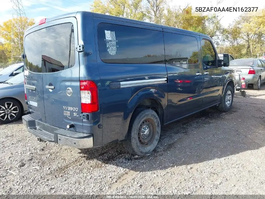 5BZAF0AA4EN162377 2014 Nissan Nv Passenger Nv3500 Hd Sl V8