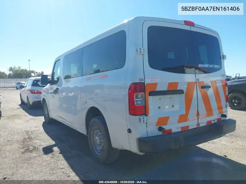 5BZBF0AA7EN161406 2014 Nissan Nv Passenger Nv3500 Hd S V6/Sv V6