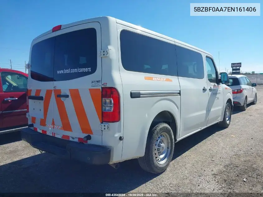 5BZBF0AA7EN161406 2014 Nissan Nv Passenger Nv3500 Hd S V6/Sv V6