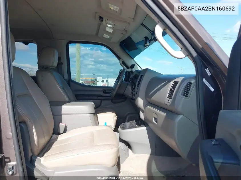 5BZAF0AA2EN160692 2014 Nissan Nv Passenger Nv3500 Hd Sl V8