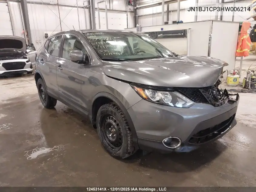 JN1BJ1CP3HW006214 2017 Nissan Qashqai S 4Dr2Wd