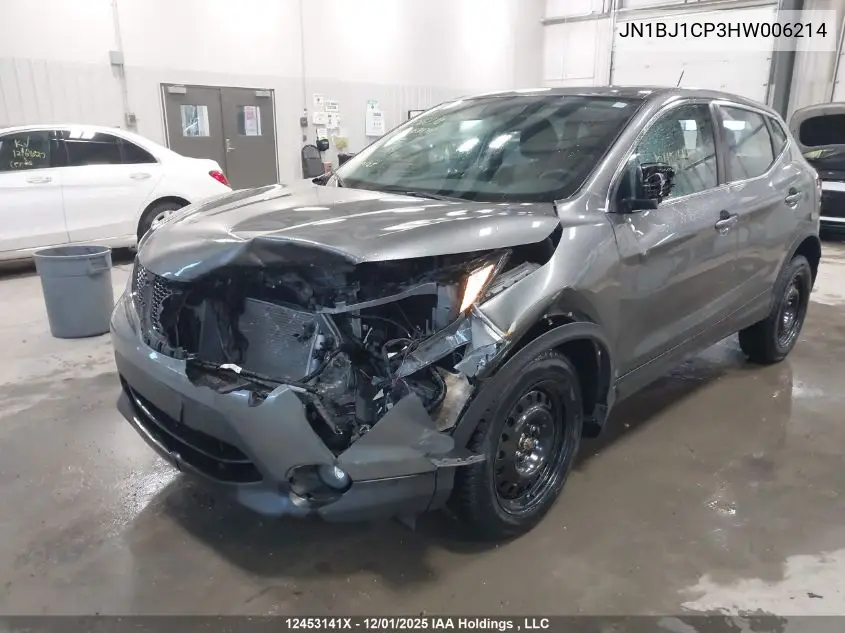 JN1BJ1CP3HW006214 2017 Nissan Qashqai S 4Dr2Wd