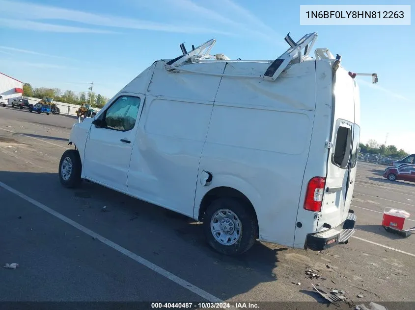 1N6BF0LY8HN812263 2017 Nissan Nv Cargo Nv2500 Hd Sv V6