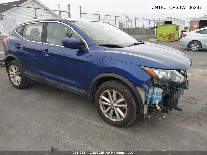 JN1BJ1CP3JW106237 2018 Nissan Qashqai S 4Dr2Wd