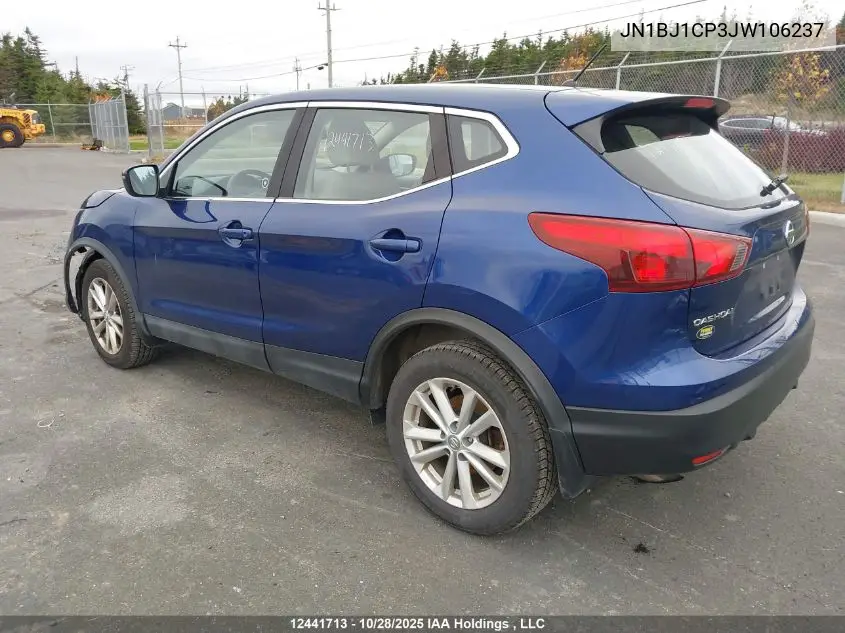 JN1BJ1CP3JW106237 2018 Nissan Qashqai S 4Dr2Wd