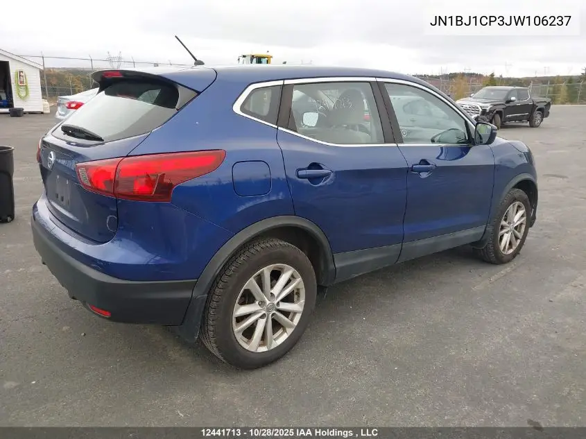 JN1BJ1CP3JW106237 2018 Nissan Qashqai S 4Dr2Wd