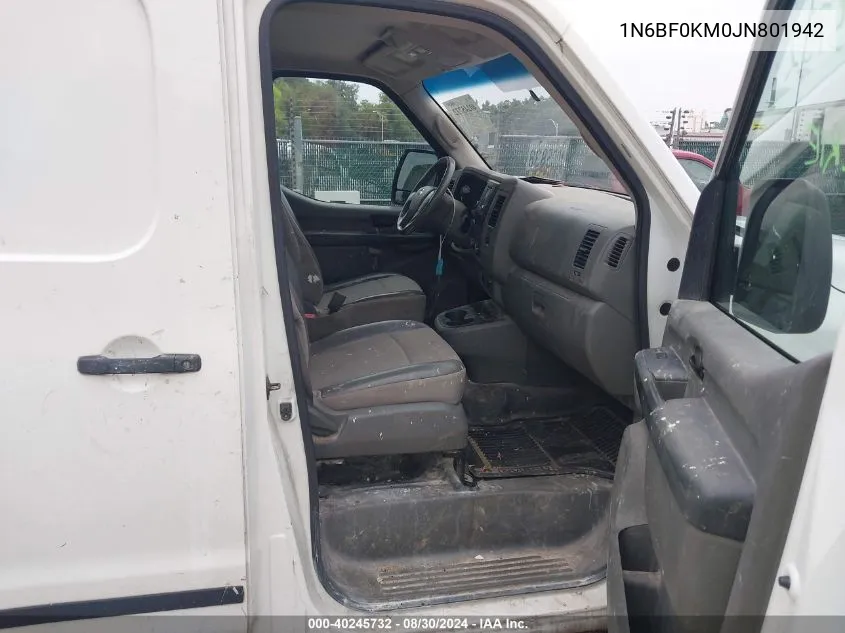 1N6BF0KM0JN801942 2018 Nissan Nv Cargo Nv1500 S V6