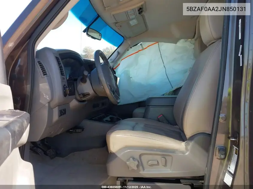 5BZAF0AA2JN850131 2018 Nissan Nv Passenger Nv3500 Hd Sl V8