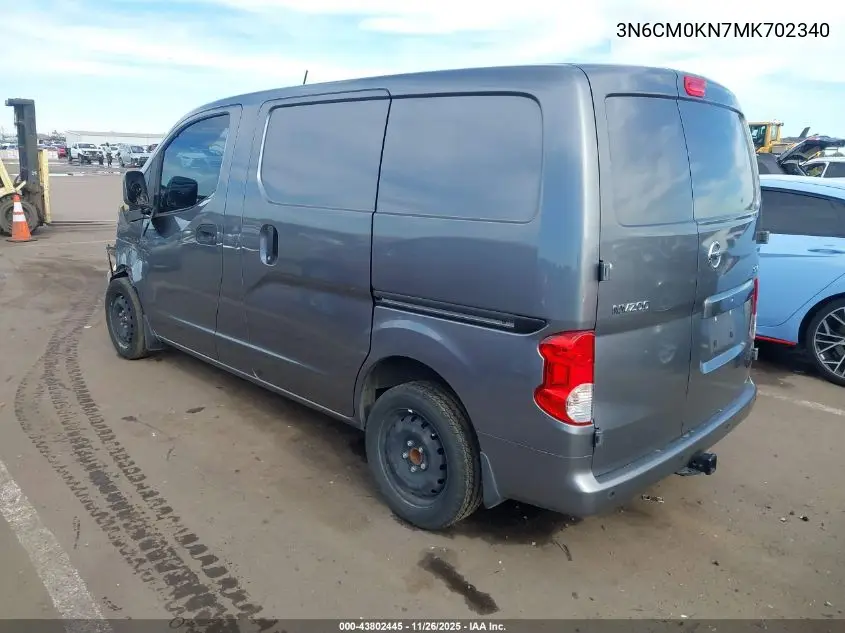3N6CM0KN7MK702340 2021 Nissan Nv200 Cargo Sv Xtronic Cvt