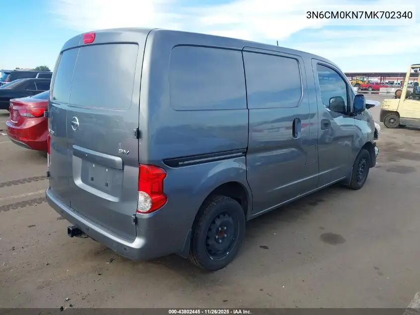3N6CM0KN7MK702340 2021 Nissan Nv200 Cargo Sv Xtronic Cvt