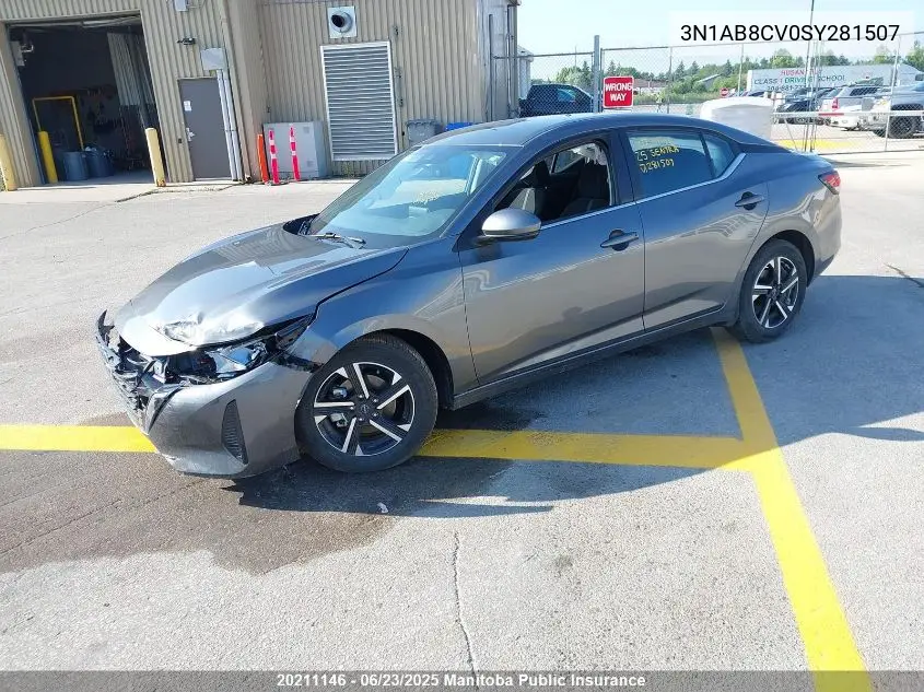 3N1AB8CV0SY281507 2025 Nissan Sentra 2.0 Sv