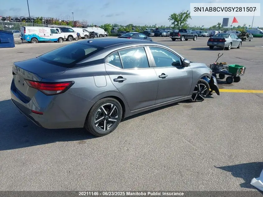 3N1AB8CV0SY281507 2025 Nissan Sentra 2.0 Sv