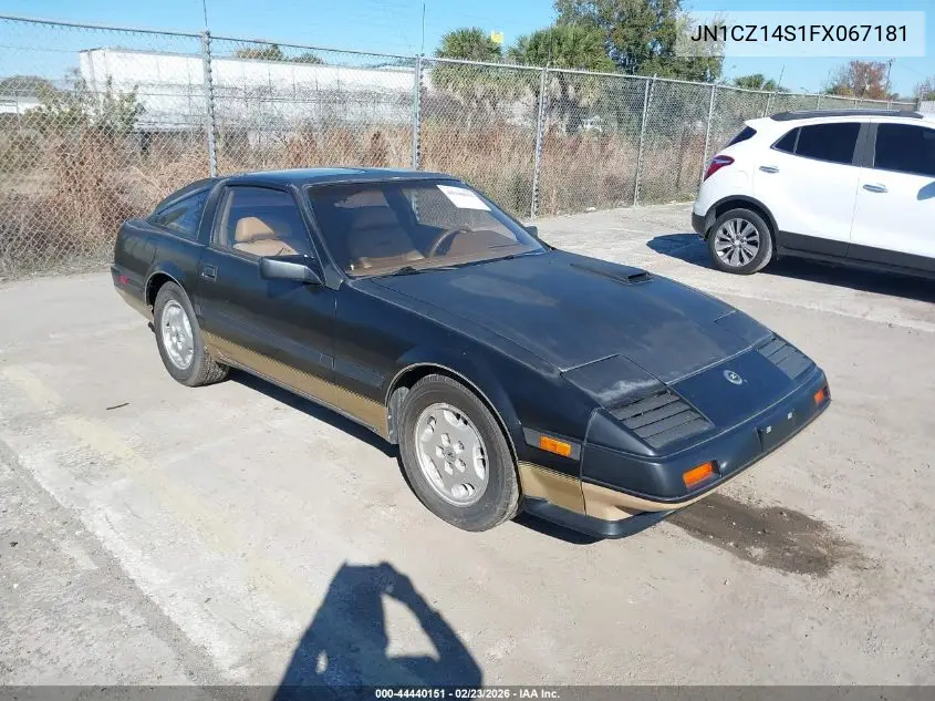 1985 Nissan 300Zx VIN: JN1CZ14S1FX067181 Lot: 44440151