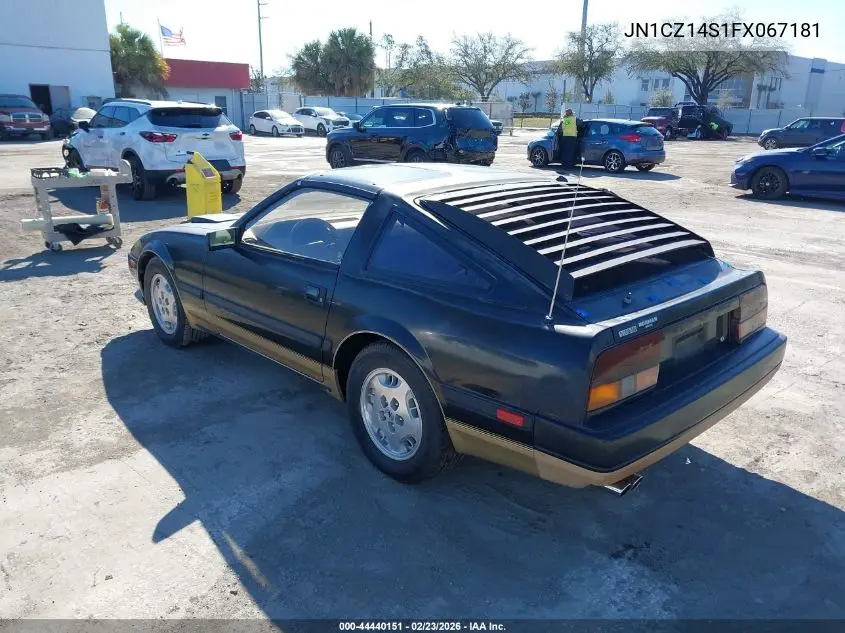 1985 Nissan 300Zx VIN: JN1CZ14S1FX067181 Lot: 44440151